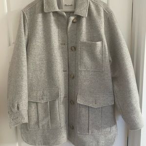 Madewell pea coat gray XS